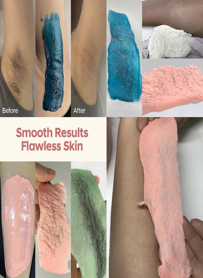 ANREACHO Wax Beads, Anreacho 1.1 lb Hard Wax Beans for Hair Removal, Brazilian, Bikini, Face, Eyebrows, Underarms, Chest, Back, Legs, Wax Refill for Women & Men, Pack of 5 - Image 5